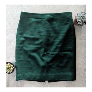 J Crew pencil skirt in green